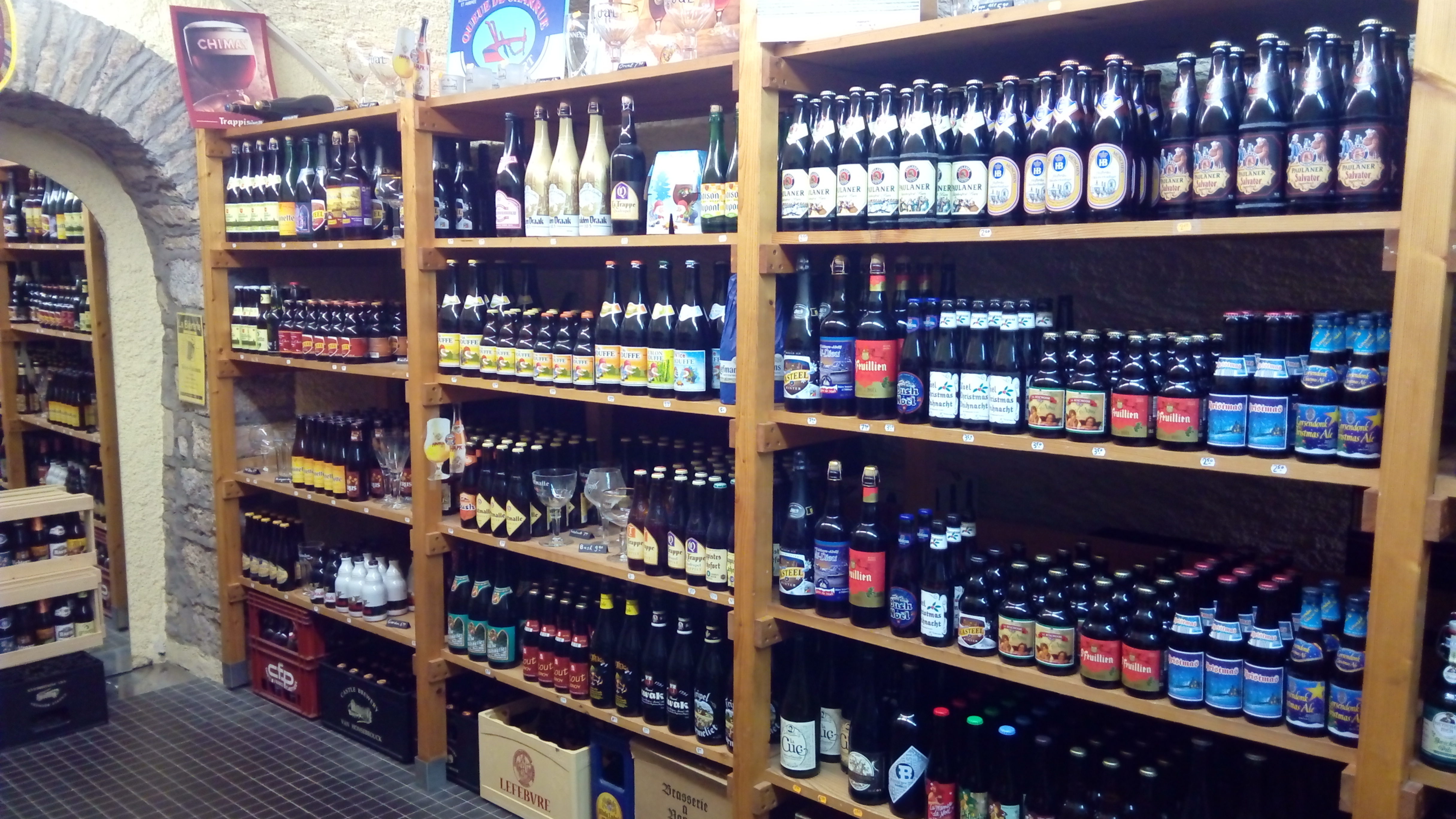 Rayons bières belges